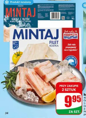Mintaj filet kostka Abramczyk promocja w Dino