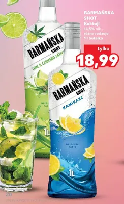 Koktajl Barmańska Shot promocja w Kaufland