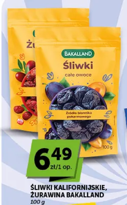 Śliwki kalifornijskie Bakalland promocja w Euro Sklep
