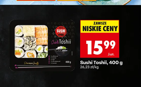 Sushi Toshii Sushi 4You promocja w Biedronka