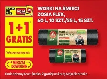 Worki na śmieci Zosia Flex promocja w Biedronka