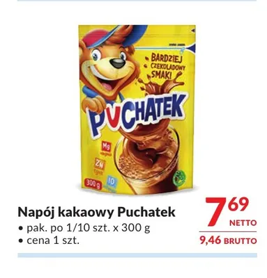 Napój kakaowy Puchatek promocja w Makro