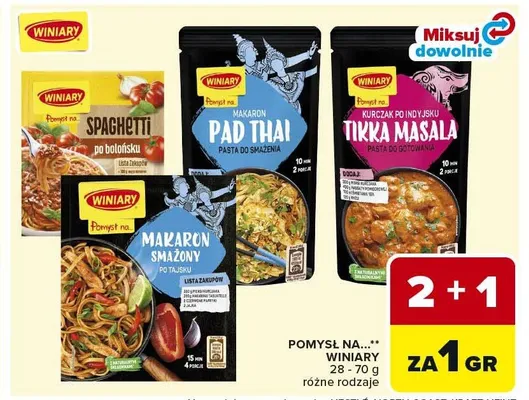 Pomysł na... Winiary Makaron smażony po tajsku promocja w Carrefour