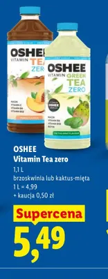 Vitamin Tea zero kaktus-mięta Oshee promocja w Lidl