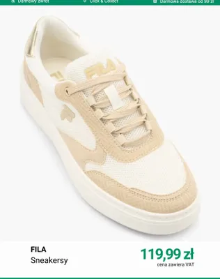 Sneakersy Fila promocja w Deichmann