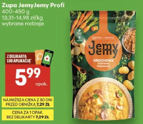 Zupa JemyJemy Profi promocja w Delikatesy Centrum