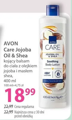 Balsam do ciała z olejem jojoba i masłem shea kojący promocja w Hebe