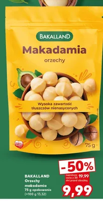Orzechy makadamia Bakalland promocja w Kaufland