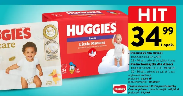 Pieluchomajtki dla dzieci promocja w Intermarche