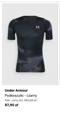 Podkoszulki Under Armour czarny promocja w Lounge by Zalando