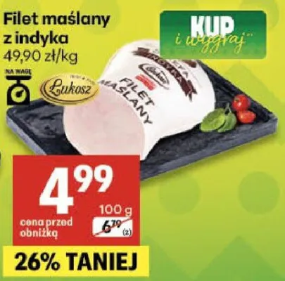 Filet maślany z indyka promocja w Delikatesy Centrum