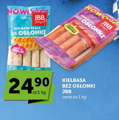 Kiełbasa biała bez osłonki JBB promocja w Groszek