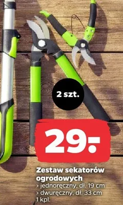 Zestaw sekatorów ogrodowych (jednoręczny, dwuręczny) promocja w Netto