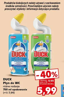 Płyn do WC Duck promocja w Kaufland