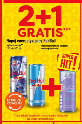 Napój energetyzujący RedBull Sugarfree promocja w POLOmarket