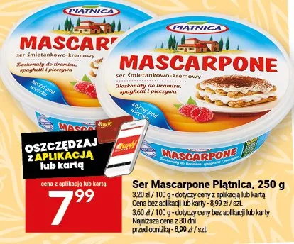 Ser mascarpone Farm milk promocja w Twój Market