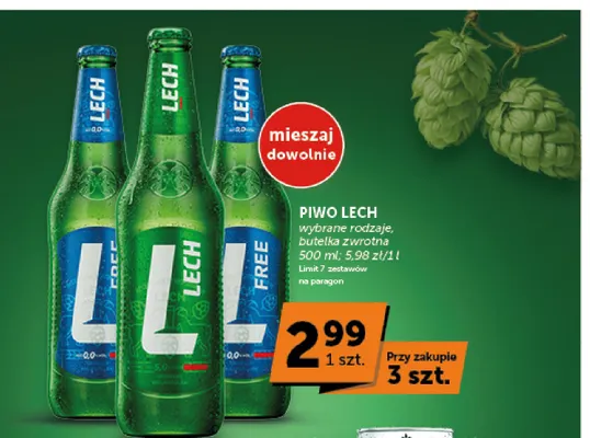 Piwo bezalkoholowe Lech promocja w Groszek