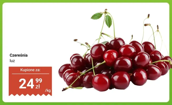 Czereśnia luz promocja w Dino