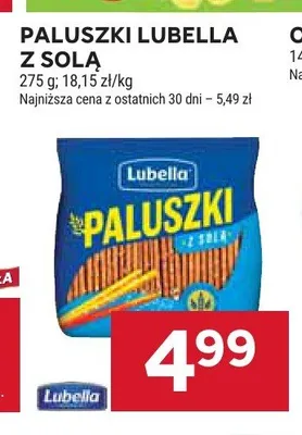 Paluszki Lubella z solą promocja w Stokrotka