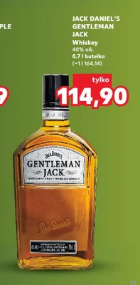 Whiskey Jack Daniel's Gentleman Jack promocja w Kaufland