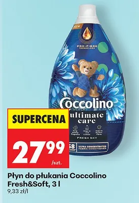 Płyn do płukania Fresh&Soft Coccolino promocja w Biedronka