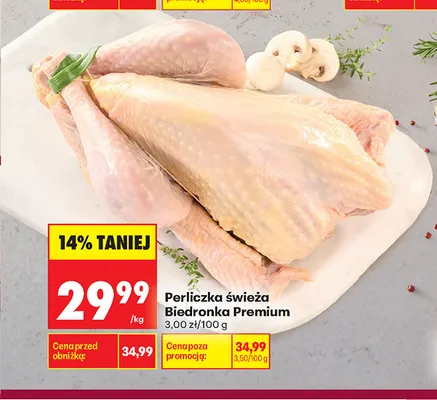 Perliczka świeża Biedronka Premium promocja w Biedronka