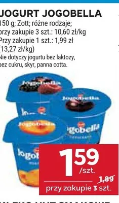 Jogurt Jogobella Zott promocja w Stokrotka