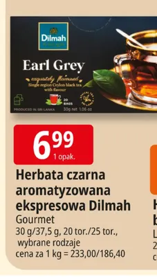 Herbata czarna aromatyzowana ekspresowa Dilmah Gourmet promocja w Leclerc
