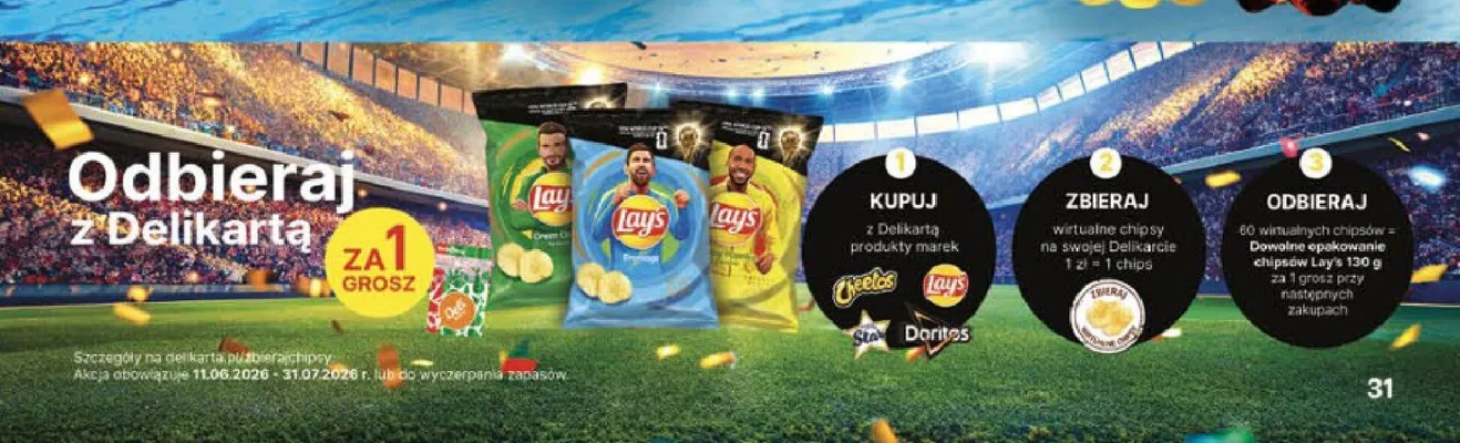 Chipsy Lay's promocja w Delikatesy Centrum