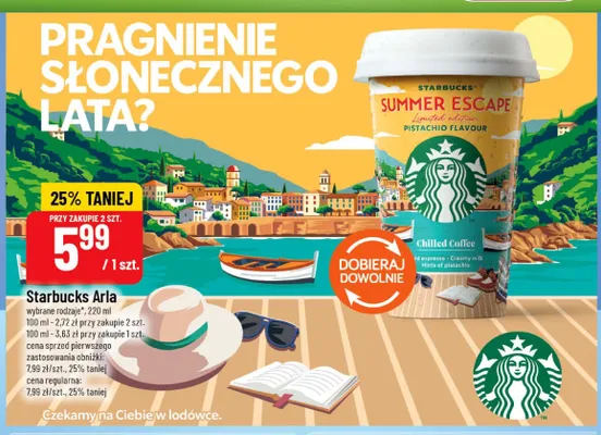 Napój kawowy Starbucks Summer Escape Pistachio Flavour promocja w POLOmarket