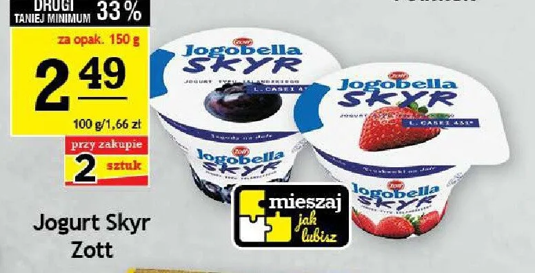 Jogurt Skyr Zott promocja w Gram Market