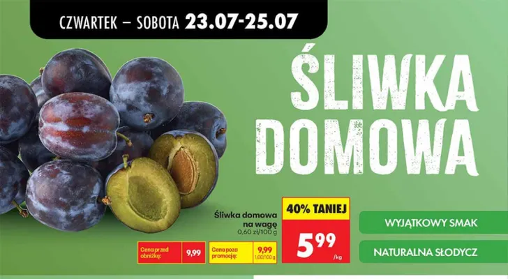 Śliwka domowa promocja w Biedronka