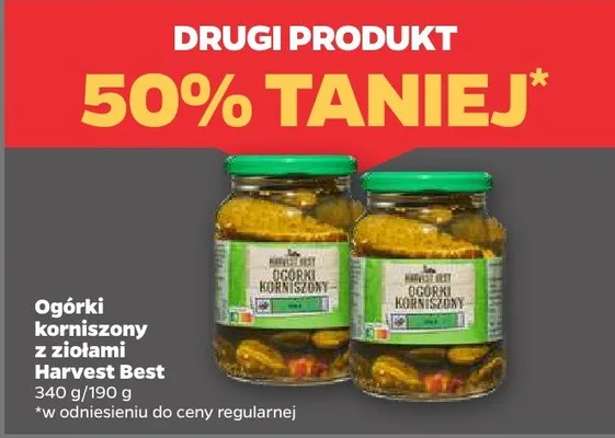 Ogórki korniszony z ziołami promocja w Netto