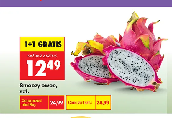 Smoczy owoc promocja w Biedronka