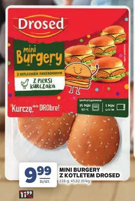 Mini burgery z kotletem Drosed promocja w Stokrotka