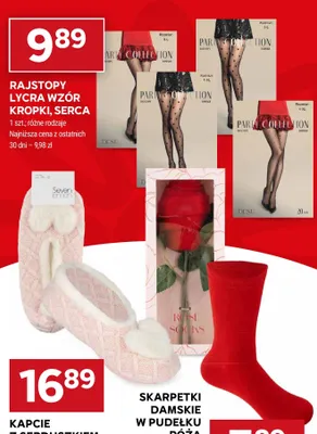 Kapcie z serduszkiem Stokrotka promocja w Stokrotka