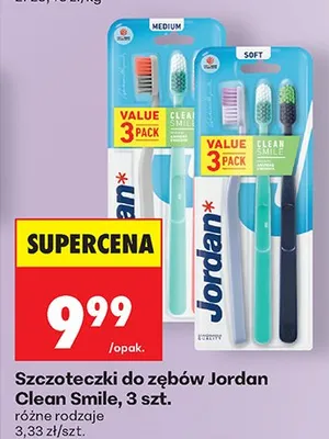 Szczoteczki do zębów Clean Smile, różne rodzaje promocja w Biedronka