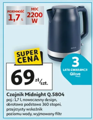 Czajnik Midnight promocja w Auchan