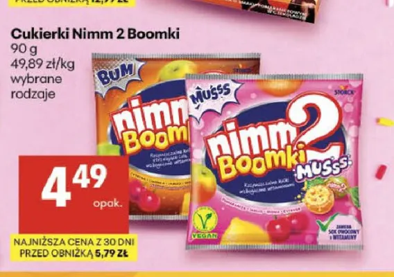 Cukierki Nimm 2 Boomki Bum promocja w Delikatesy Centrum