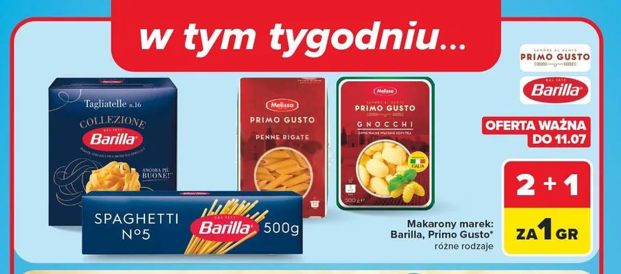 Makaron Spaghetti No.5 Barilla promocja w Carrefour Market