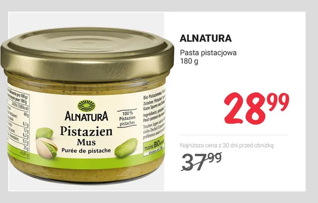 Pasta pistacjowa promocja w Rossmann
