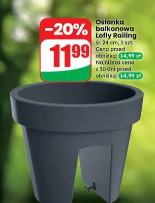 Osłonka balkonowa Lofly Railing śr. 24cm promocja w Dino