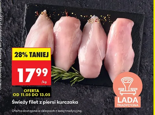 Świeży filet z piersi kurczaka promocja w Biedronka