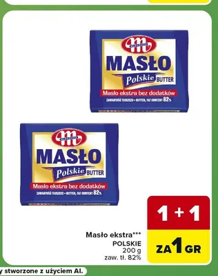 Masło ekstra Polskie promocja w Carrefour Express