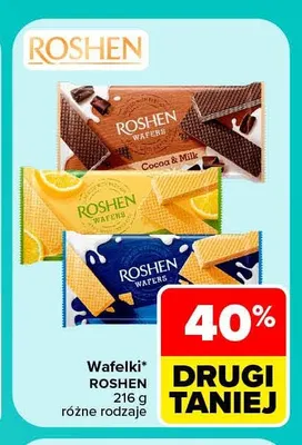 Wafelki Roshen promocja w Carrefour Market