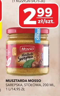 Musztarda stołowa Mosso promocja w Top Market