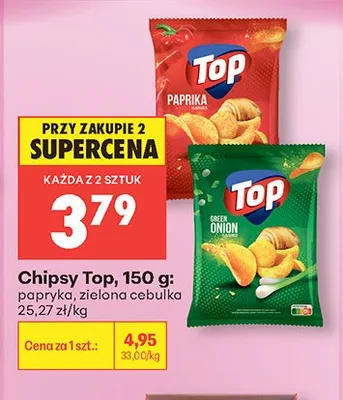 Chipsy Top papryka promocja w Biedronka