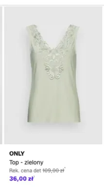 Top ONLY zielony promocja w Lounge by Zalando