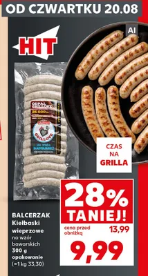 Kiełbaski wieprzowe na wzór bawarskich Balcerzak promocja w Kaufland