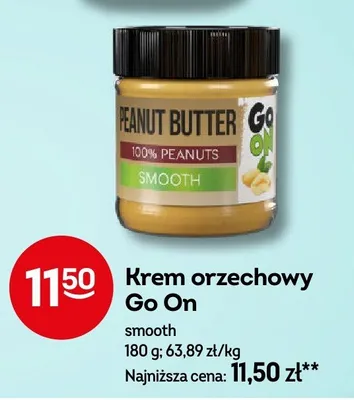 Krem orzechowy Go On smooth promocja w Żabka